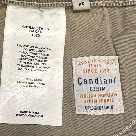 CLOSED Women's Baker Slim Leg Mid Rise Jeans, 24, gray, light distressing, EUC - Picture 12 of 12